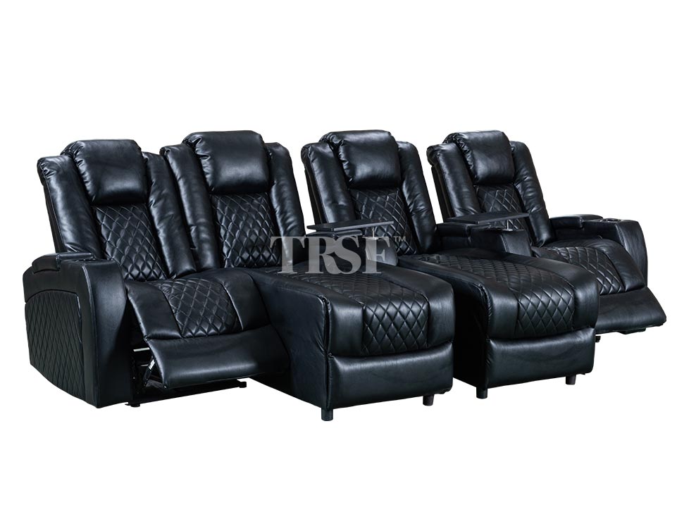 4 seater fabric online recliner sofa